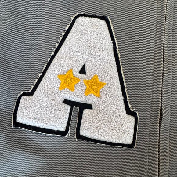 Vintage West Point Cadet Jacket Bomber Style Men's M/L Grey Athletic Letter 1957 - Picture 3 of 7